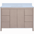 Hanleigh 48 in. Vanity with Slab Doors in Washed Maple
